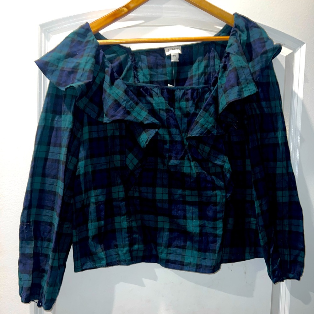 NWT J crew ruffle top